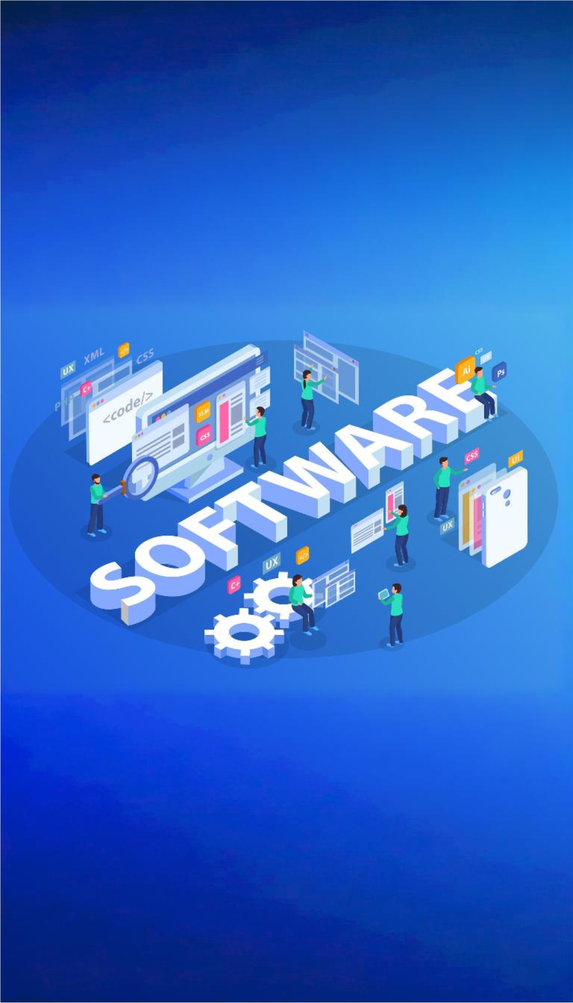 Software finance illustration